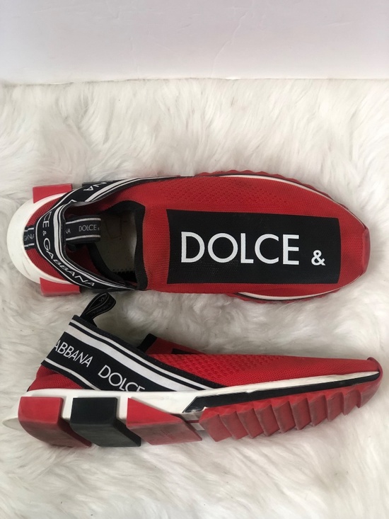 Dolce & Gabbana Men\'s Sorrento Melt \'Red Black\' Sneakers Size 46/US 13 w/ COA main image 7
